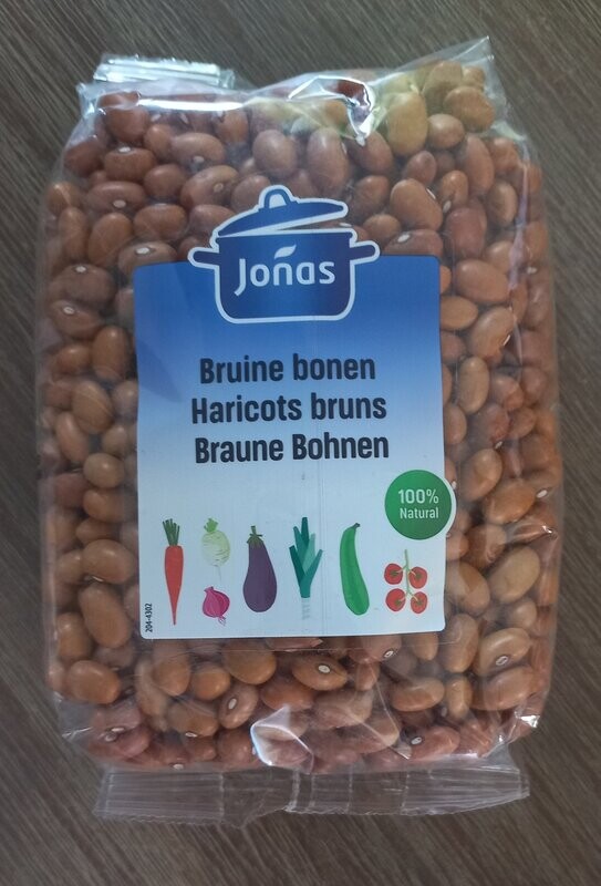 Gedroogde Bruine bonen 500gr