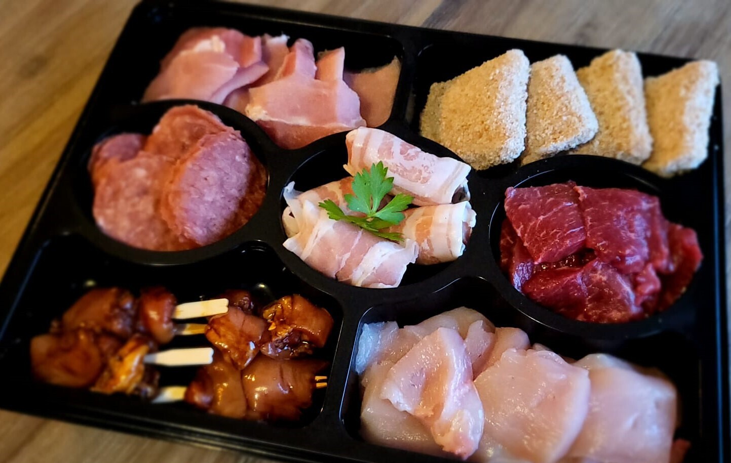Gourmet schotel "populair" prijs pp.