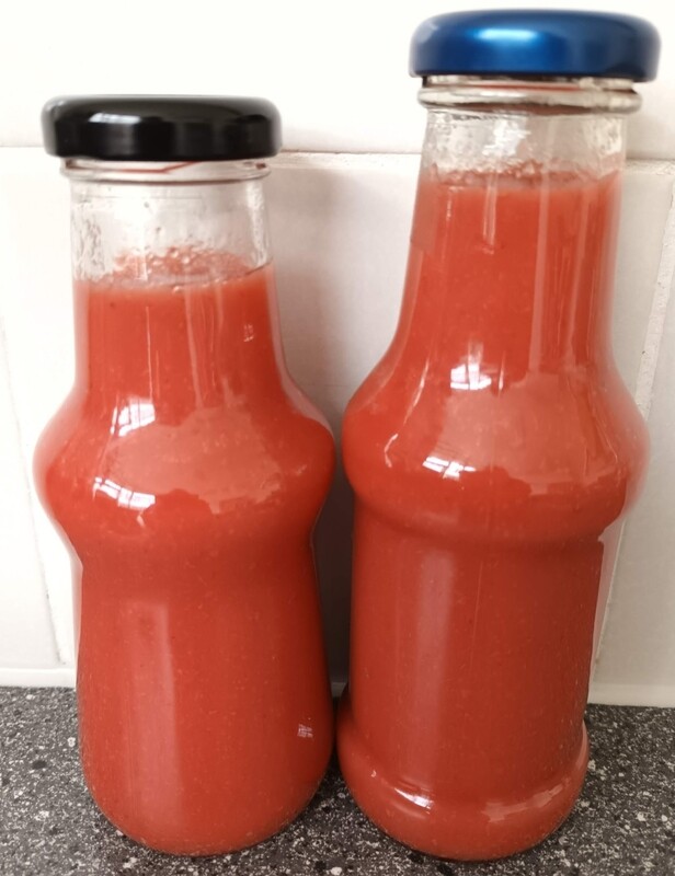 Aardbeien saus flesje