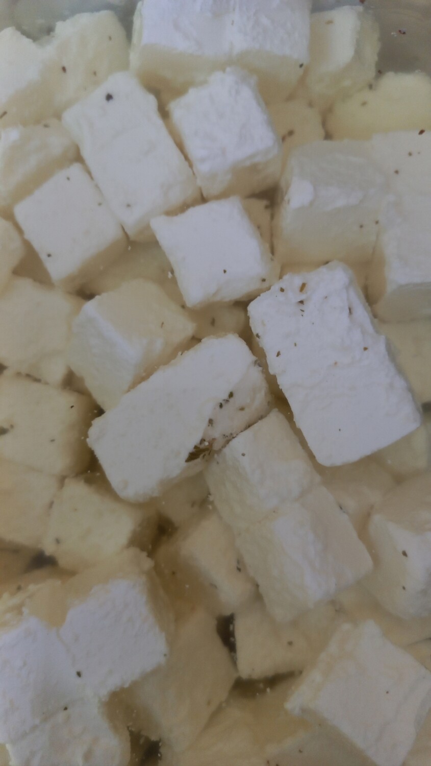 Witte Kaasblokjes met kruiden 150gr 