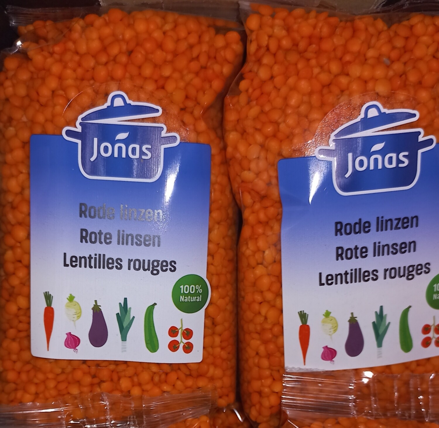 Rode linzen 500gr