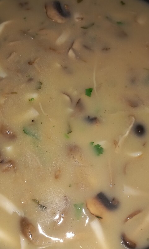 Champignonsoep "Vegetarisch" 1pers portie "diepvries" 