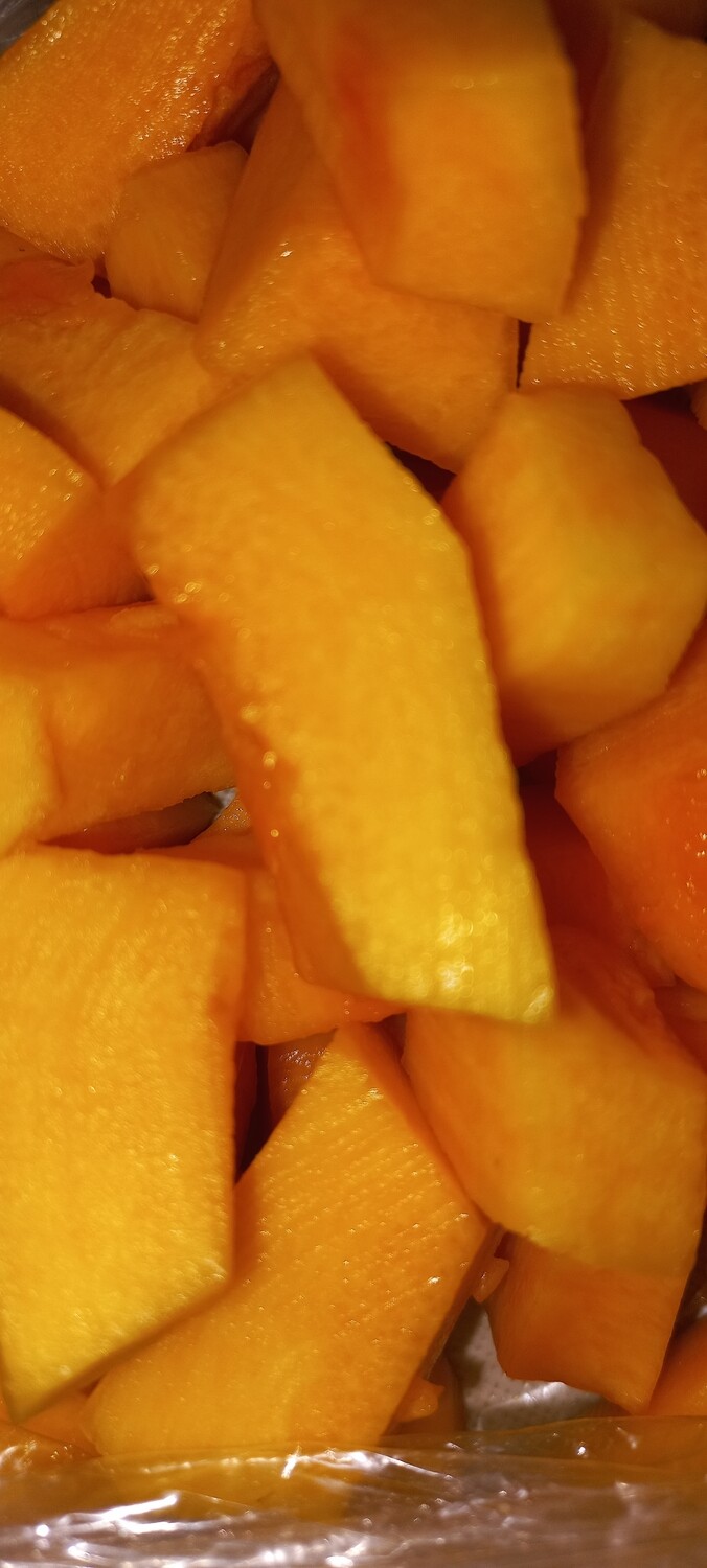 Flespompoen blokjes 200gr