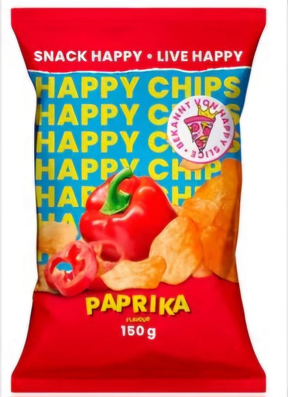 Happy Paprika chips 150gr tht4/8 Happy Paprika chips 150gr tht4/8