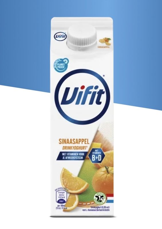Vifit sinaasappel drinkyoghurt 500ml tht7/8 Vifit sinaasappel drinkyoghurt 500ml tht7/8