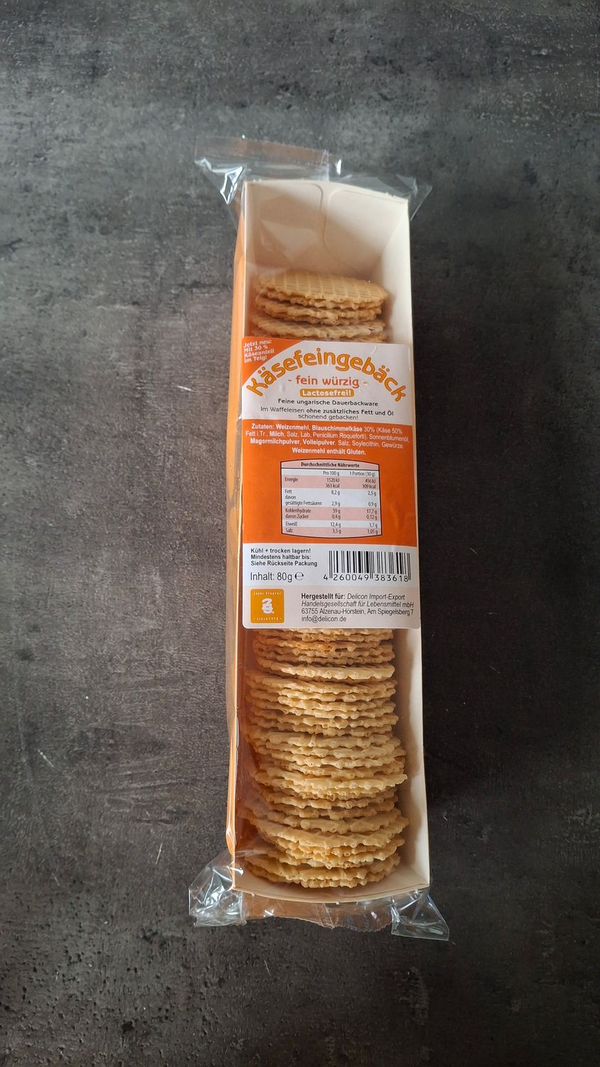 Kaas koekjes/toastjes 80gr tht13/3/26