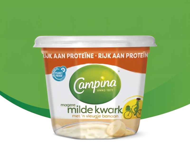 Campina kwark met vleugje banaan tht15/10
