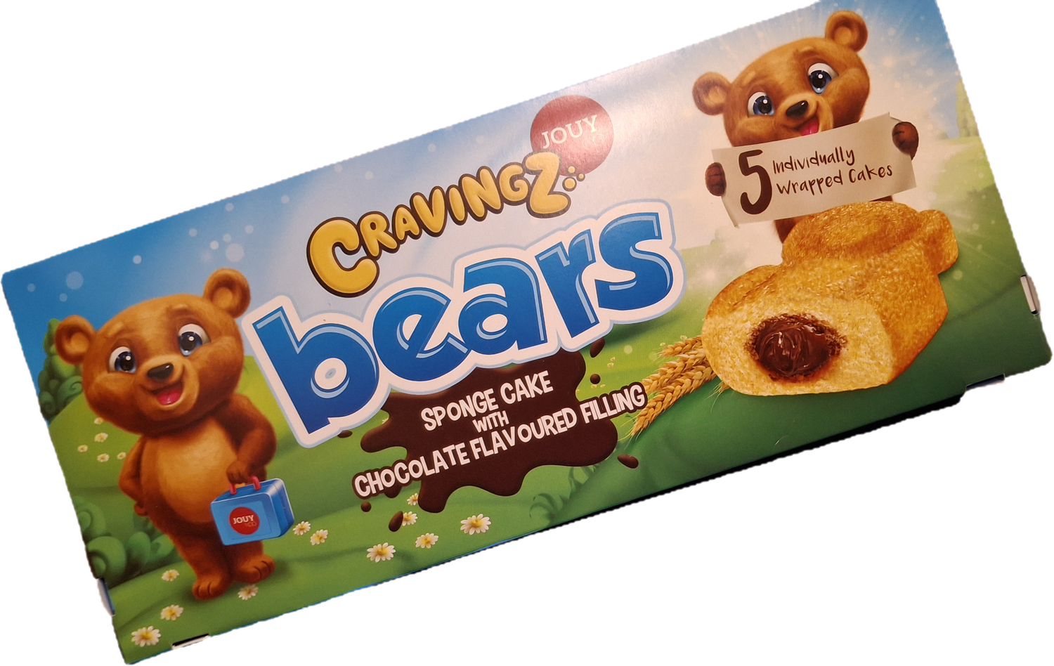 Chocolade beren cakejes 5stuks