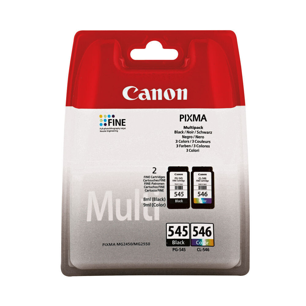Canon PG-545/CL-546 Multipack Inkjet Cartridges