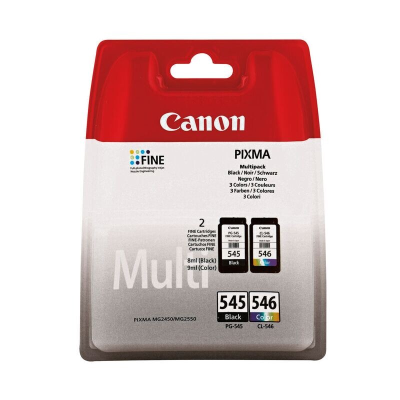 Canon PG-545/CL-546 Multipack Inkjet Cartridges