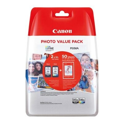 Canon PG-545XL/CL-546XL Inkjet Cartridges Canon PG-545XL/CL-546XL Inkjet Cartridges
