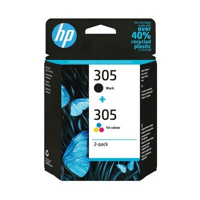HP 305 Ink Cartridge Twin Pack Black/Tri-Color