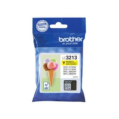 Brother LC3213Y Ink Cartridge High Yield Yellow Brother LC3213Y Ink Cartridge High Yield Yellow