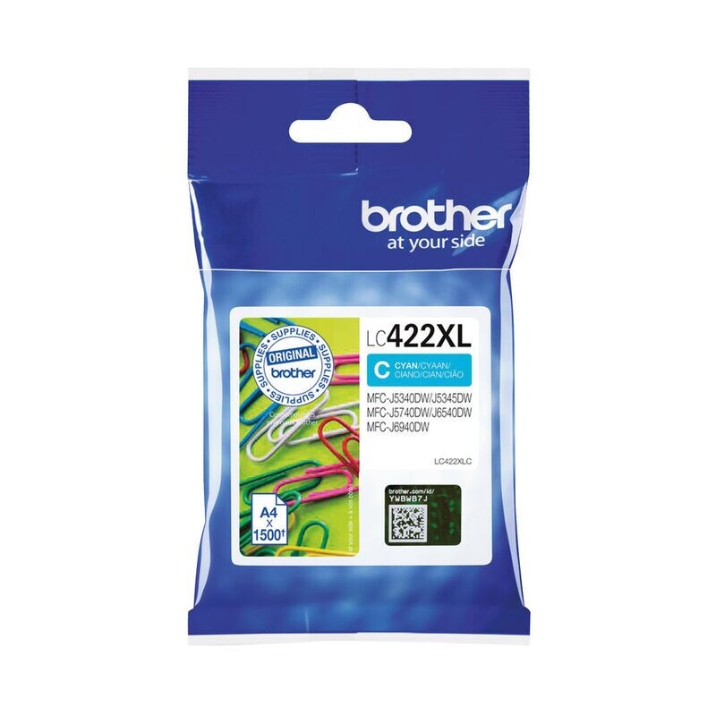 Brother LC422XLC Ink Cartridge Cyan