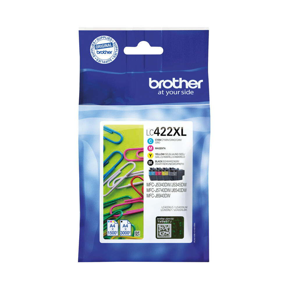 Brother LC422XLVAL Ink Cartridges Multipack