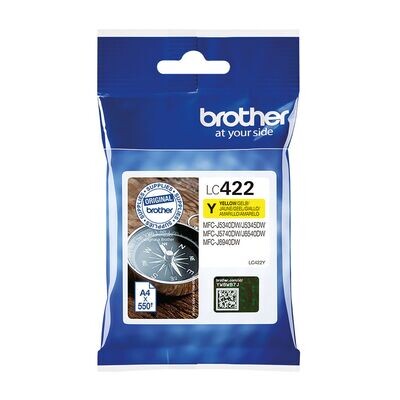 Brother LC422Y Ink Cartridge Yellow