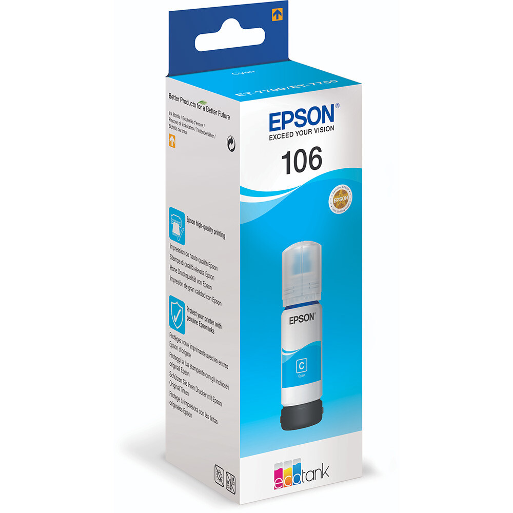 Epson 106 Ink Bottle EcoTank Cyan
