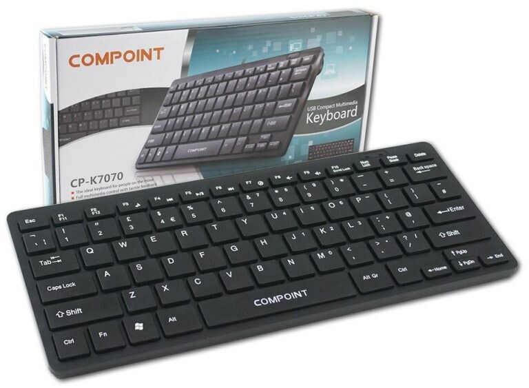 Compoint Black USB Mini Keyboard CP-K7070 Compoint Black USB Mini Keyboard CP-K7070