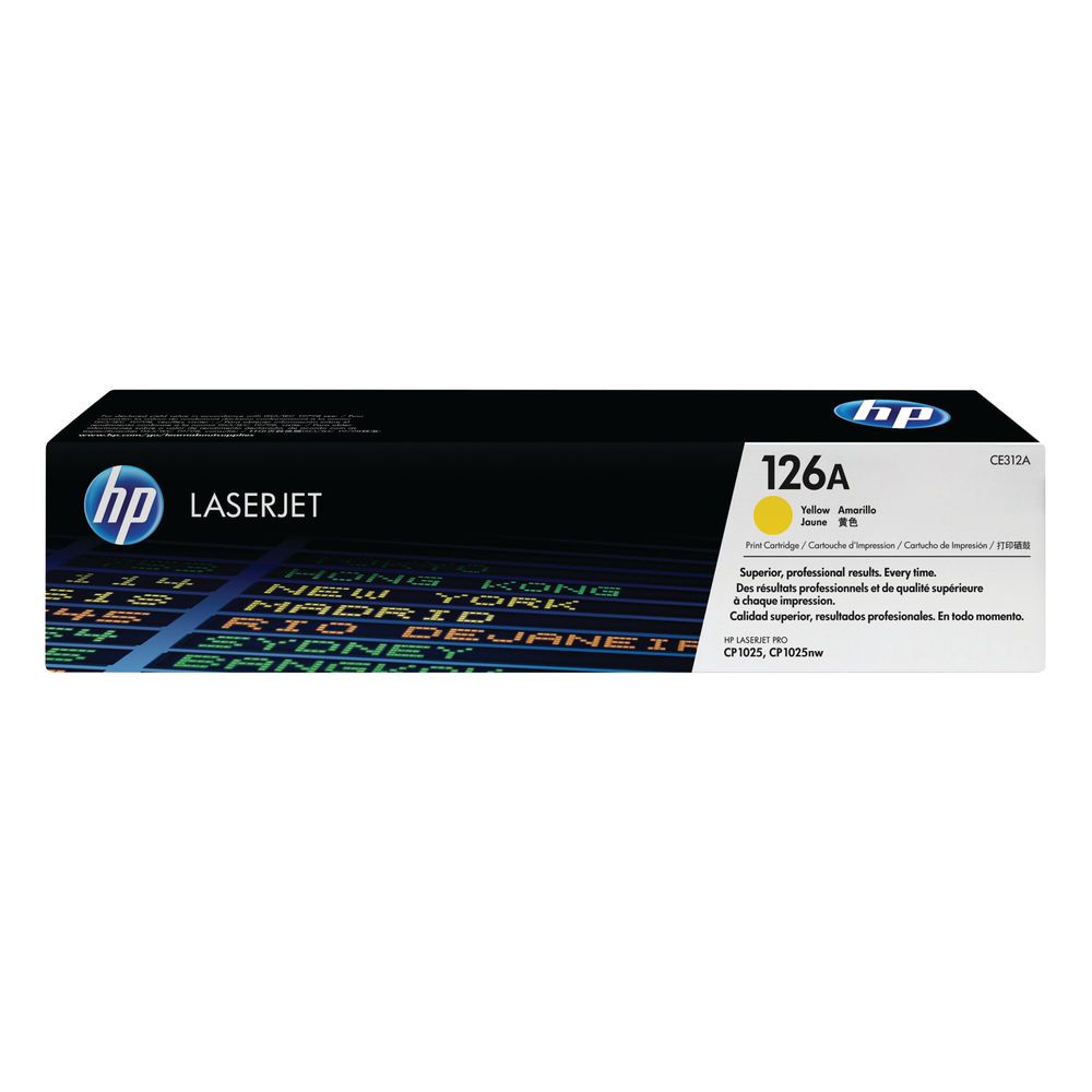 HP 126A Laserjet Toner Cartridge Yellow (CE312A)