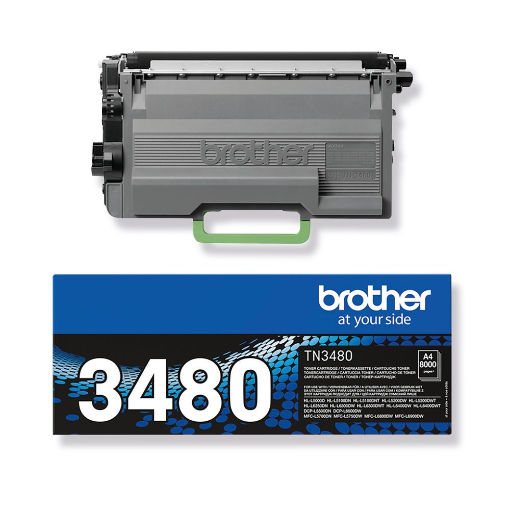 Brother TN-3480 Toner Cartridge Black (High Yield)