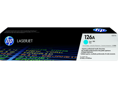 HP 126A Laserjet Toner Cartridge Cyan (CE311A)