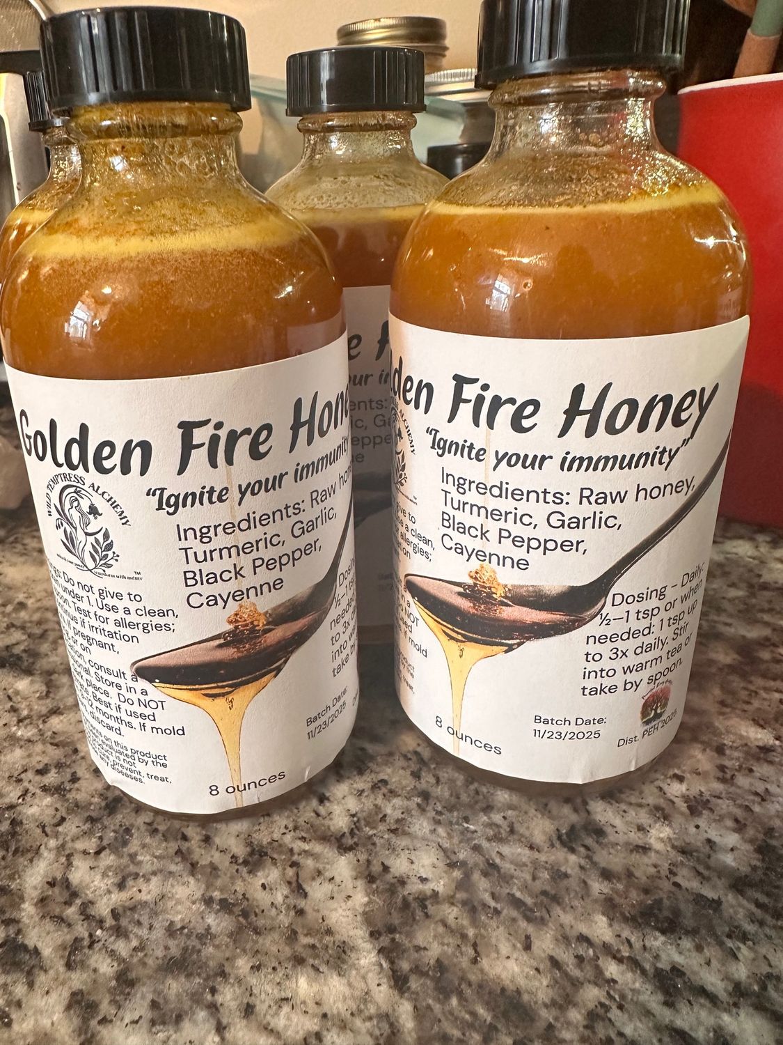 Golden Fire Honey