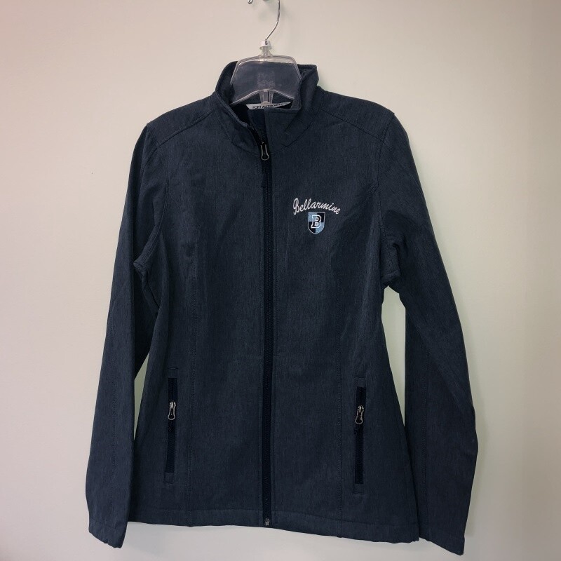 Ladies Navy Heather Softshell