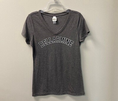 Ladies Heather Grey BELLARMINE t-shirt