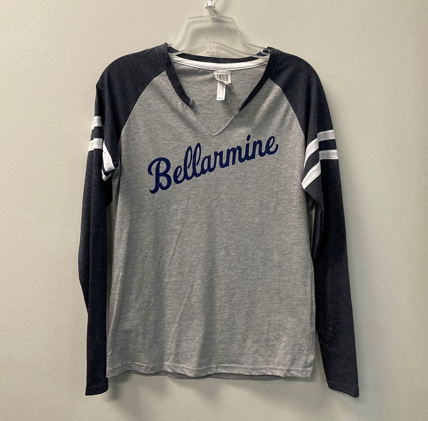 Ladies 2 color heather long sleeve Bellarmine t-shirt