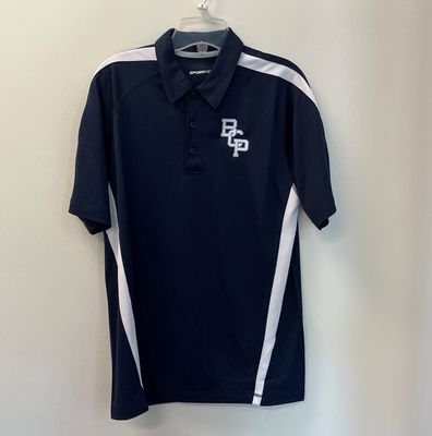 Sport-Tek Navy &amp; White Polo