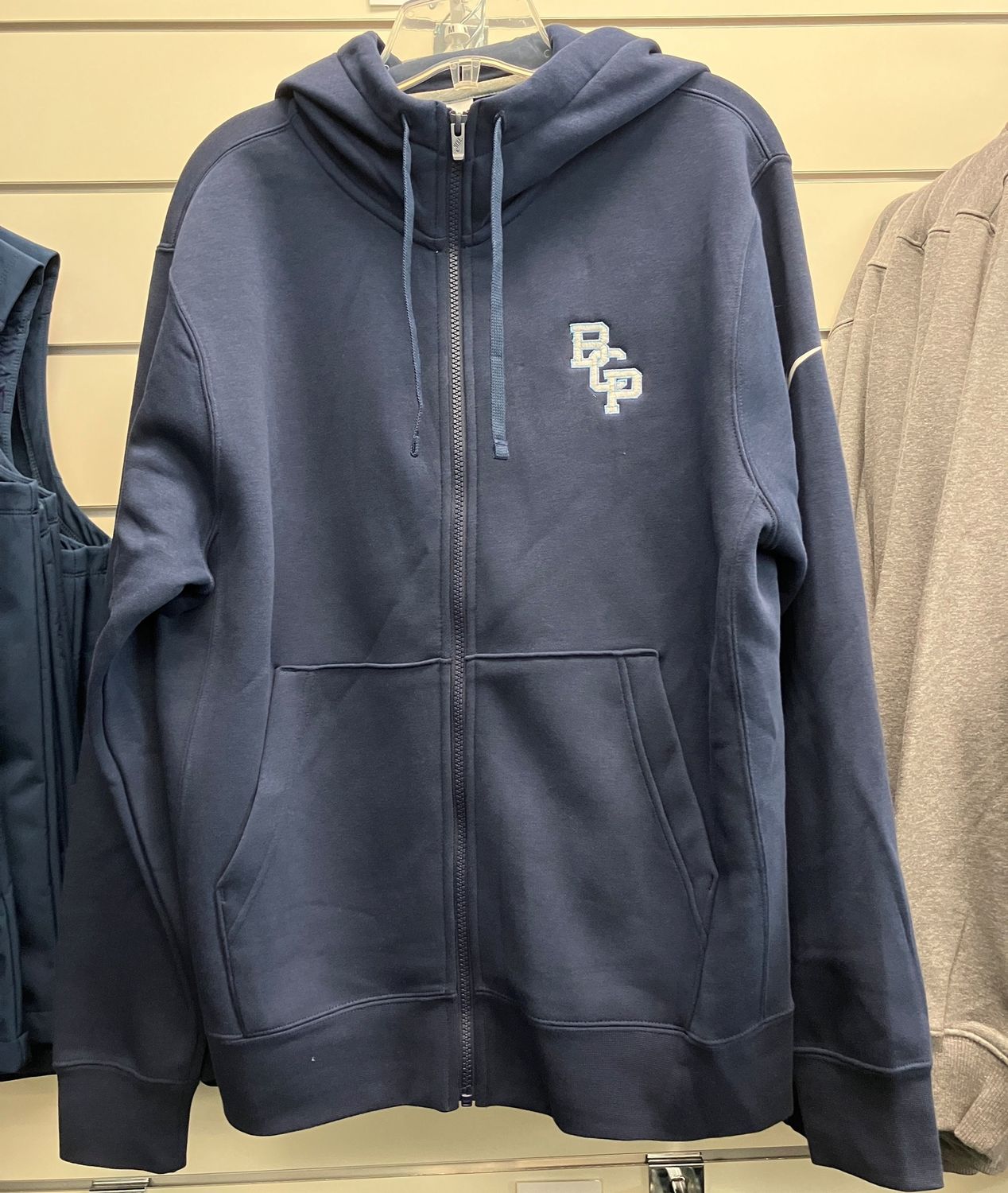 Nike Navy Club Fleece FZ Hoodie