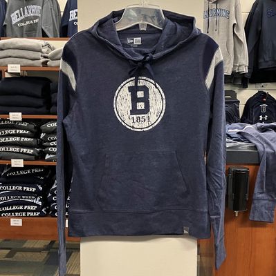 Ladies Heather blue light weight hoodie