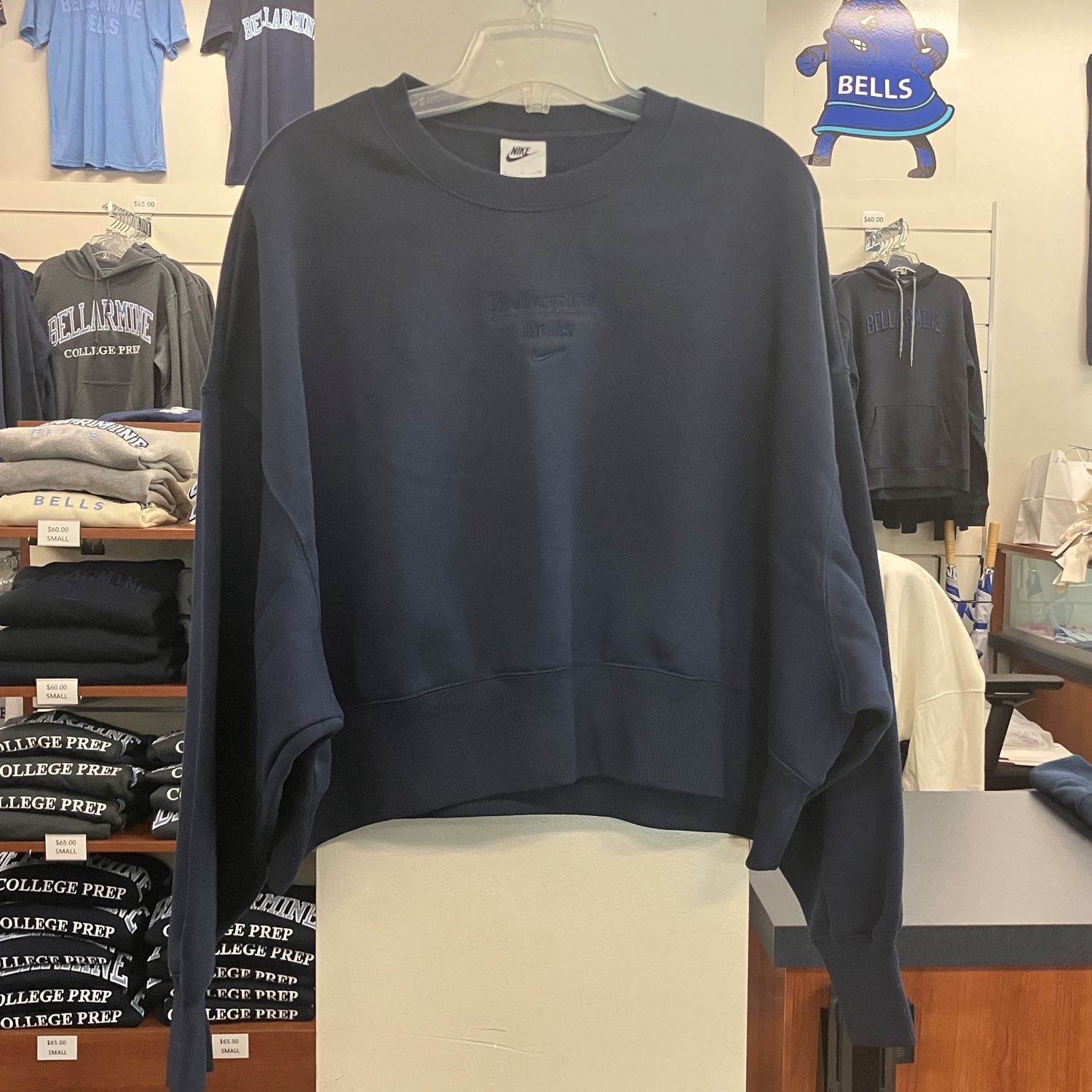 Nike Ladies Phoenix Fleece Crew, Color: Navy, Size: Small