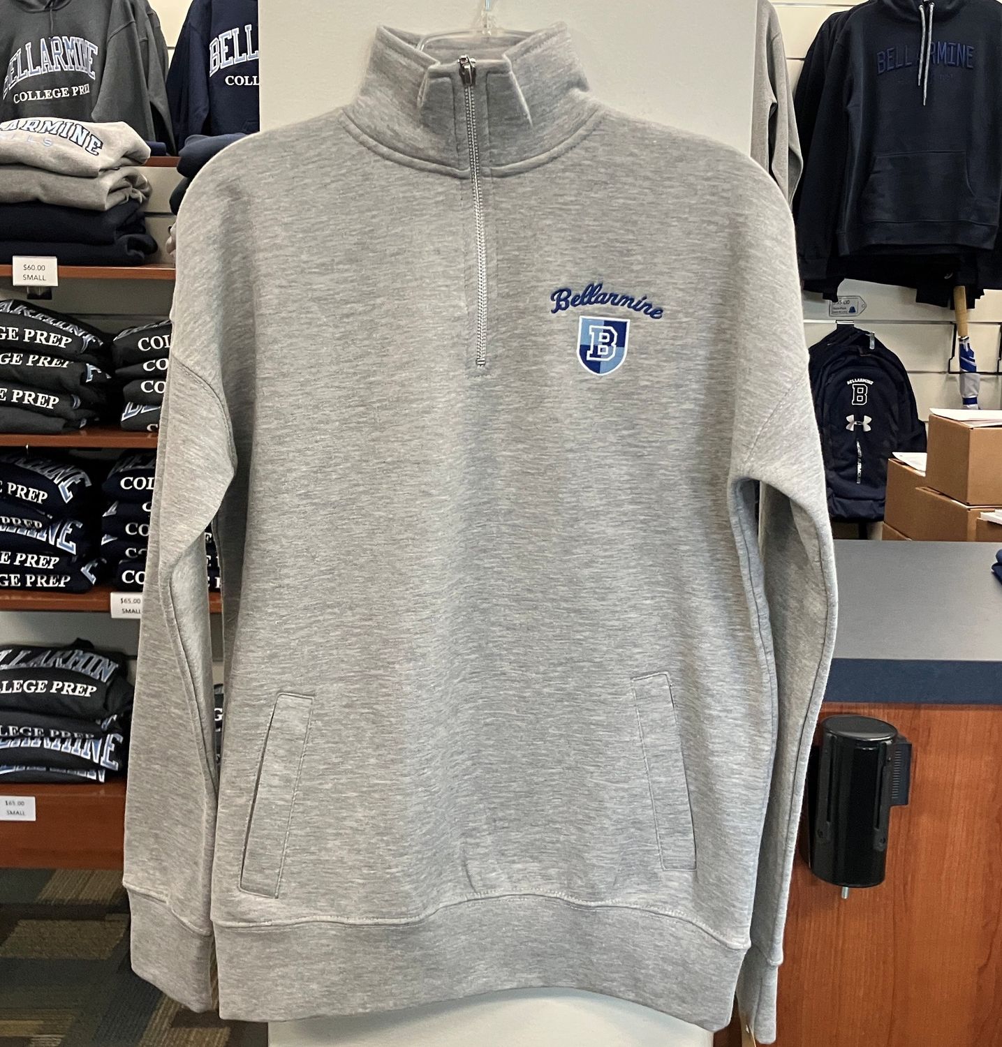 Ladies MV 1/4 Zip, Colour: Grey, Size: Small