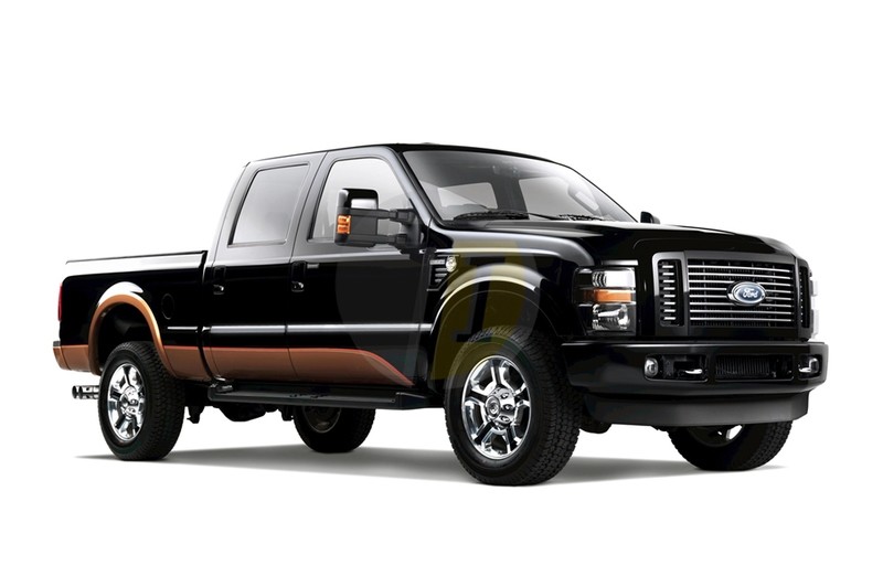 1999 - 2007 FORD F-250 6 PC Chrome Body Side Molding ...