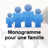 Création d'un monogramme pour une famille