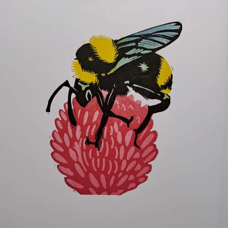Bee on Red Clover