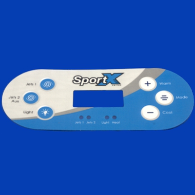 65-1850, Control, Overlay, Pad, SportX 1+2 Pump, 2009-2010