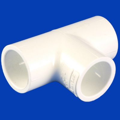 10-1790, TEE, PVC, 1/2", SOC