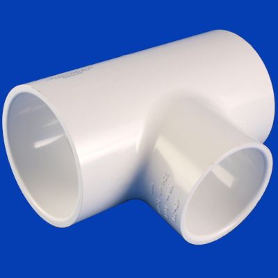 10-1840, TEE, PVC, 2" X 1-1/2", SOC