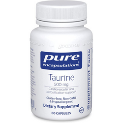 Pure Encapsulations Taurine 500 mg, 60 Capsules
