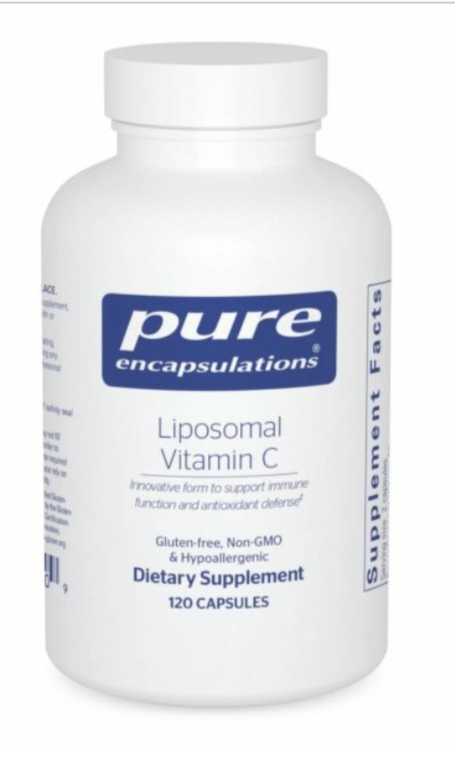Pure Encapsulations Liposomal Vitamin C, 120 Capsules