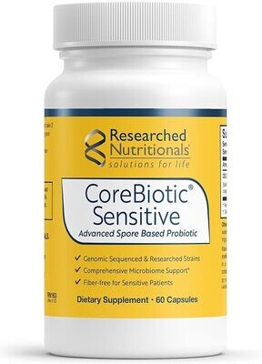 Researched Nutritionals CoreBiotic Sensitive Spore Probiotic, 60 Capsules
