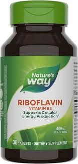 Nature's Way Riboflavin Vitamin B2, 100 Capsules