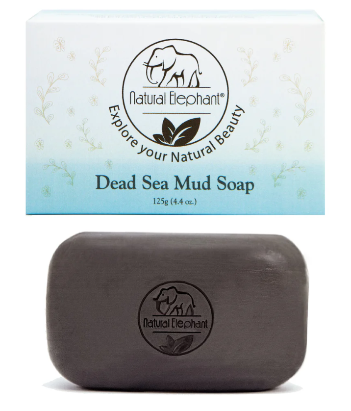 Natural Elephant Dead Sea Mud Soap, 1 Bar