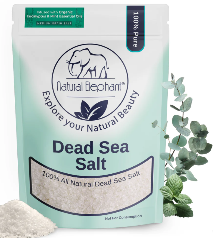 Natural Elephant Eucalyptus Mint Dead Sea Salt, 1 lb
