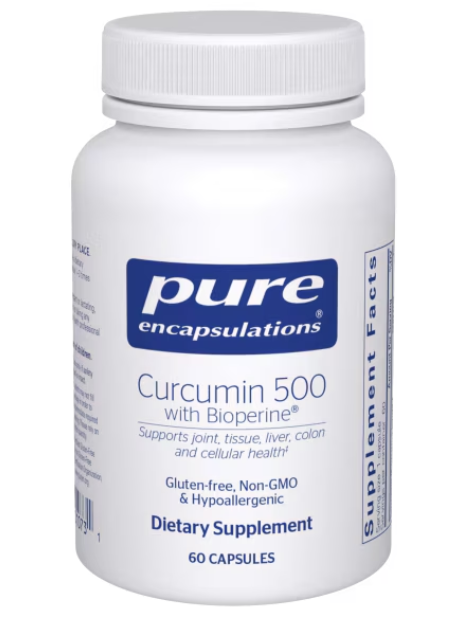 Pure Encapsulations Curcumin 500 with Bioperine®, 60 capsules
