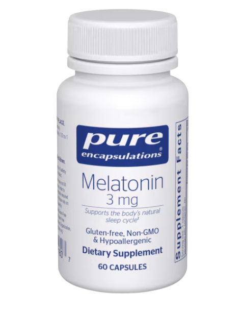 Pure Encapsulations Melatonin 3 mg, 60 Capsules