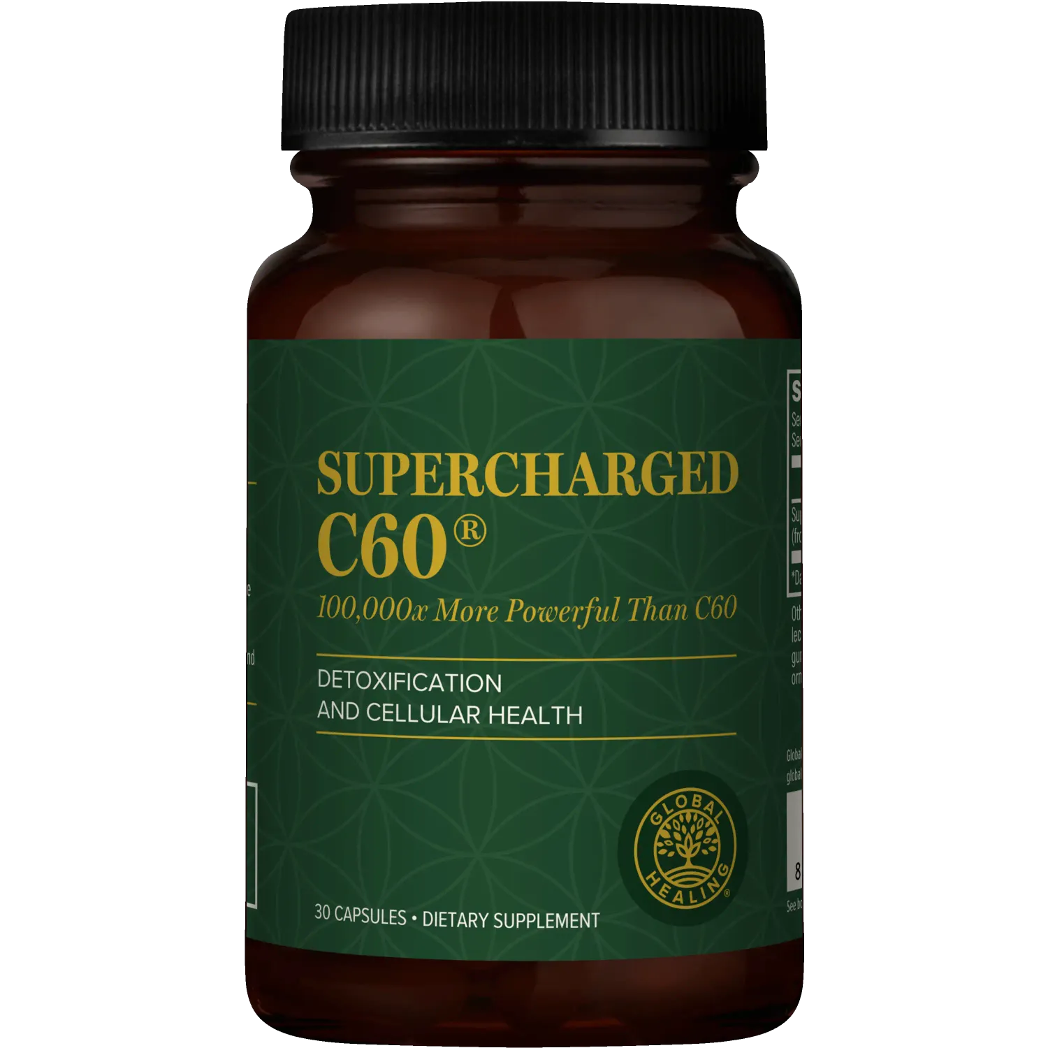 Global Healing Supercharged C60, 30 Capsules