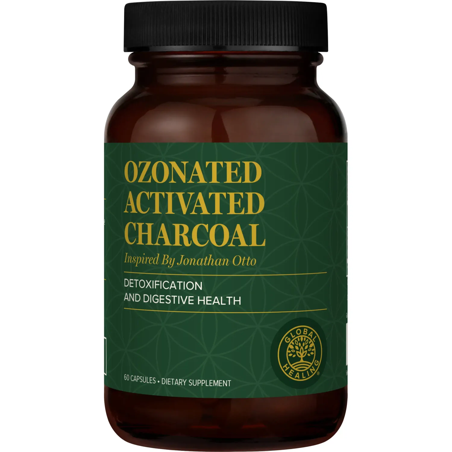 Global Healing Ozonated Activated Charcoal, 60 Capsules